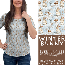 Load image into Gallery viewer, Batch #439 - Winter Watercolor 2 - Closes 10/30 - ETA mid Dec - Winter Bunny Everyday Tee
