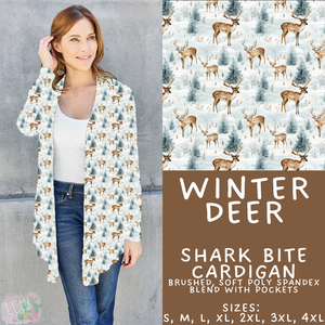Batch #439 - Winter Watercolor 2 - Closes 10/30 - ETA mid Dec - Winter Deer Cardigan