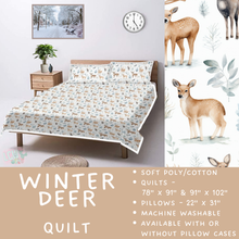 Load image into Gallery viewer, Batch  #410 - Cozy Quilts - Closes 9/10 - ETA late October - Winter Deer Quilt
