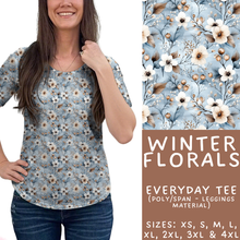 Load image into Gallery viewer, Batch #439 - Winter Watercolor 2 - Closes 10/30 - ETA mid Dec - Winter Florals Everyday Tee
