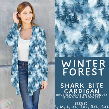 Load image into Gallery viewer, Batch #439 - Winter Watercolor 2 - Closes 10/30 - ETA mid Dec - Winter Forest Cardigan
