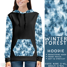 Load image into Gallery viewer, Batch #439 - Winter Watercolor 2 - Closes 10/30 - ETA mid Dec - Winter Forest Hoodie
