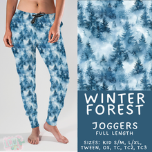 Load image into Gallery viewer, Batch #439 - Winter Watercolor 2 - Closes 10/30 - ETA mid Dec - Winter Forest Joggers
