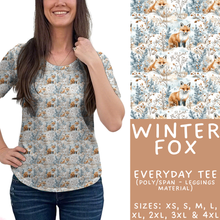 Load image into Gallery viewer, Batch #439 - Winter Watercolor 2 - Closes 10/30 - ETA mid Dec - Winter Fox Everyday Tee
