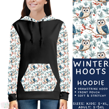 Load image into Gallery viewer, Batch #439 - Winter Watercolor 2 - Closes 10/30 - ETA mid Dec - Winter Hoots Hoodie
