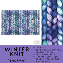 Load image into Gallery viewer, Batch #602 - Table Runners &amp; Placemats - Closes 10/23 - ETA mid Dec - Winter Knit Placemat
