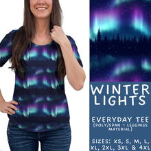 Load image into Gallery viewer, Batch #439 - Winter Watercolor 2 - Closes 10/30 - ETA mid Dec - Winter Lights Everyday Tee
