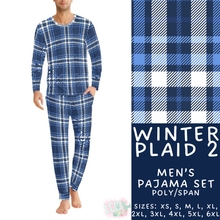 Load image into Gallery viewer, Batch #425 - Winter Family Pajamas - Closes 10/6 - ETA late Nov - Winter Plaid 2 Men&#39;s Pajama Set
