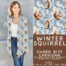 Load image into Gallery viewer, Batch #439 - Winter Watercolor 2 - Closes 10/30 - ETA mid Dec - Winter Squirrel Cardigan
