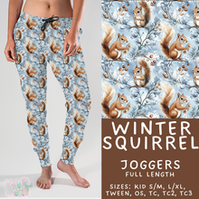 Load image into Gallery viewer, Batch #439 - Winter Watercolor 2 - Closes 10/30 - ETA mid Dec - Winter Squirrel Joggers
