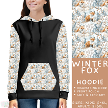 Load image into Gallery viewer, Batch #439 - Winter Watercolor 2 - Closes 10/30 - ETA mid Dec - Winter Fox Hoodie
