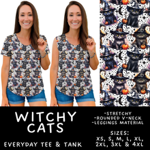 Load image into Gallery viewer, Batch #556 - Halloween 3 - Closes 7/15 - ETA mid Sept - Witchy Cats Everyday Tank &amp; Tee
