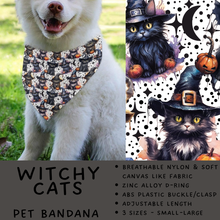 Load image into Gallery viewer, Batch #576 - Pet Gear 2 - Closes 8/28 - ETA late October - Witchy Cats Pet Bandana
