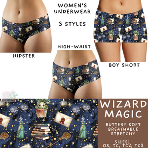 Ready to Ship - Wizard Magic Women's Underwear - High Waist