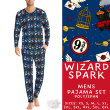 Load image into Gallery viewer, Batch #590 - Magical Family Pajamas - Closes 9/18 - ETA mid Nov - Wizard Spark Men's Pajama Set
