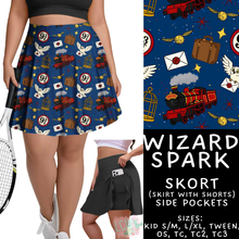 Load image into Gallery viewer, Batch #544 - Cool Characters 16 - Closes 6/17 - ETA mid August - Wizard Spark Skort
