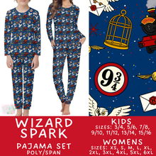 Load image into Gallery viewer, Batch #590 - Magical Family Pajamas - Closes 9/18 - ETA mid Nov - Wizard Spark Women's &amp; Kid's Pajama Set
