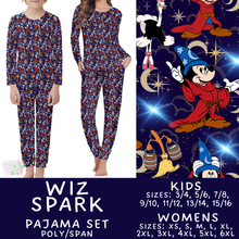 Load image into Gallery viewer, Batch #590 - Magical Family Pajamas - Closes 9/18 - ETA mid Nov - Wiz Spark Women's &amp; Kid's Pajama Set
