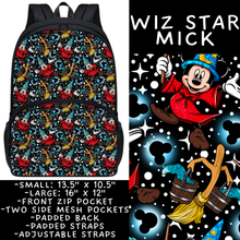 Load image into Gallery viewer, Batch #545 - Back to School 3 - Closes 6/19 - ETA early/mid August - Wiz Star Mick Backpacks
