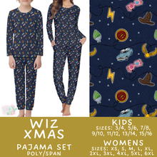 Load image into Gallery viewer, Batch #584 - Christmas Family Pajamas - Closes 9/11 - ETA mid Nov - Wiz Xmas Womens &amp; Kids Pajama Set
