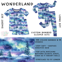 Load image into Gallery viewer, Batch #438 - Little Dreamers Christmas 2 - Closes 10/29 - ETA early Dec - Wonderland Bamboo Short and Long Sleeper Set
