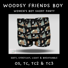 Load image into Gallery viewer, Ready To Ship - Woodsy Friends Boy Shorts
