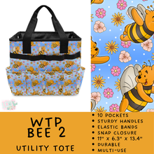 Load image into Gallery viewer, Batch #549 - Utility Tote 2 - Closes 6/29 - ETA late August - WTP Bee 2 Utility Tote
