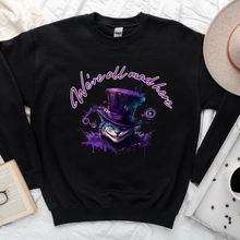Load image into Gallery viewer, Wholesale We're all mad here - Black Tee
