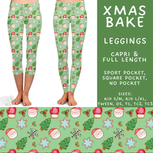 Load image into Gallery viewer, Batch #595 - Christmas Spirit 2 - Closes 10/7 - ETA early Dec - Xmas Bake Full and Capri Length Leggings
