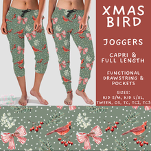Load image into Gallery viewer, Batch #595 - Christmas Spirit 2 - Closes 10/7 - ETA early Dec - Xmas Bird Full and Capri Length Joggers
