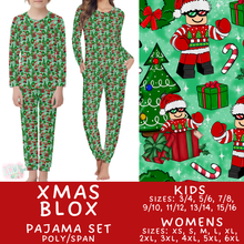 Load image into Gallery viewer, Batch #584 - Christmas Family Pajamas - Closes 9/11 - ETA mid Nov - Xmas Blox Womens &amp; Kids Pajama Set
