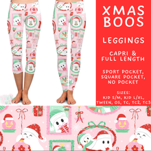 Load image into Gallery viewer, Batch #565 - Christmas in July 2 - Closes 8/5 - ETA early October - Xmas Boos Full and Capri Length Leggings
