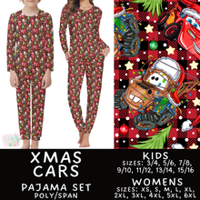 Load image into Gallery viewer, Batch #584 - Christmas Family Pajamas - Closes 9/11 - ETA mid Nov - Xmas Cars Womens &amp; Kids Pajama Set
