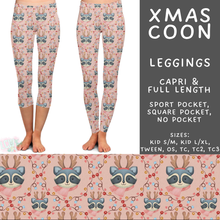 Load image into Gallery viewer, Batch #565 - Christmas in July 2 - Closes 8/5 - ETA early October - Xmas Coon Full and Capri Length Leggings
