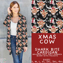 Load image into Gallery viewer, Batch #574 - HalloThanksMas - Closes 8/24 - ETA mid/late October - Xmas Cow Cardigan
