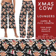 Load image into Gallery viewer, Batch #574 - HalloThanksMas - Closes 8/24 - ETA mid/late October - Xmas Cow Capri and Full Length Loungers
