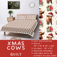 Load image into Gallery viewer, Batch  #410 - Cozy Quilts - Closes 9/10 - ETA late October - Xmas Cows Quilt
