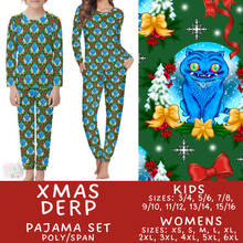 Load image into Gallery viewer, Batch #584 - Christmas Family Pajamas - Closes 9/11 - ETA mid Nov - Xmas Derp Womens &amp; Kids Pajama Set
