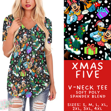 Load image into Gallery viewer, Batch #434 - Magical Christmas - Closes 10/22 - ETA early Dec - Xmas Five V-Neck Tee
