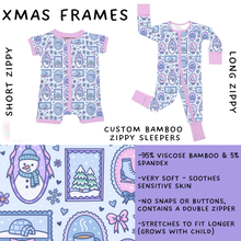 Load image into Gallery viewer, Batch #438 - Little Dreamers Christmas 2 - Closes 10/29 - ETA early Dec - Xmas Frames Short and Long Zippy Sleeper

