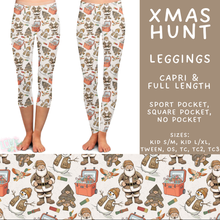 Load image into Gallery viewer, Batch #565 - Christmas in July 2 - Closes 8/5 - ETA early October - Xmas Hunt Full and Capri Length Leggings
