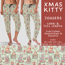Load image into Gallery viewer, Batch #600 - Jingle all the Way 2 - Closes 10/19 - ETA early/mid Dec - Xmas Kitty Full and Capri Length Joggers
