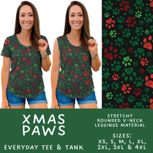 Load image into Gallery viewer, Batch #595 - Christmas Spirit 2 - Closes 10/7 - ETA early Dec - Xmas Paws Everyday Tank &amp; Tee
