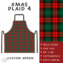 Load image into Gallery viewer, Batch #591 - Baking Spirits Bright 3 - Closes 9/28 - ETA mid/late Nov - Xmas Plaid 4 Apron
