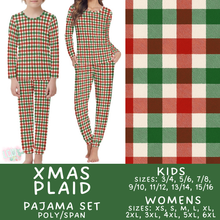 Load image into Gallery viewer, Batch #584 - Christmas Family Pajamas - Closes 9/11 - ETA mid Nov - Xmas Plaid Womens &amp; Kids Pajama Set

