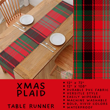 Load image into Gallery viewer, Batch #588 - Table Runners - Closes 9/21 - ETA early/mid Nov - Xmas Plaid Table Runner
