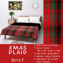 Load image into Gallery viewer, Batch #597 - Christmas Quilts - Closes 10/12 - ETA early Dec - Xmas Plaid Quilt
