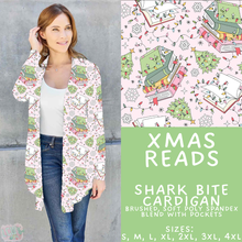 Load image into Gallery viewer, Batch #565 - Christmas in July 2 - Closes 8/5 - ETA early October - Xmas Reads Cardigan
