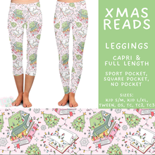 Load image into Gallery viewer, Batch #565 - Christmas in July 2 - Closes 8/5 - ETA early October - Xmas Reads Full and Capri Length Leggings
