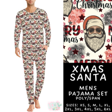 Load image into Gallery viewer, Batch #584 - Christmas Family Pajamas - Closes 9/11 - ETA mid Nov - Xmas Santa Men's Pajama Set
